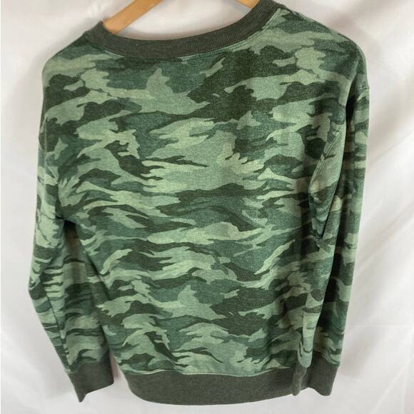 Splendid Camo Print Pullover Sweatshirt Green Size Small - Picture 6 of 6